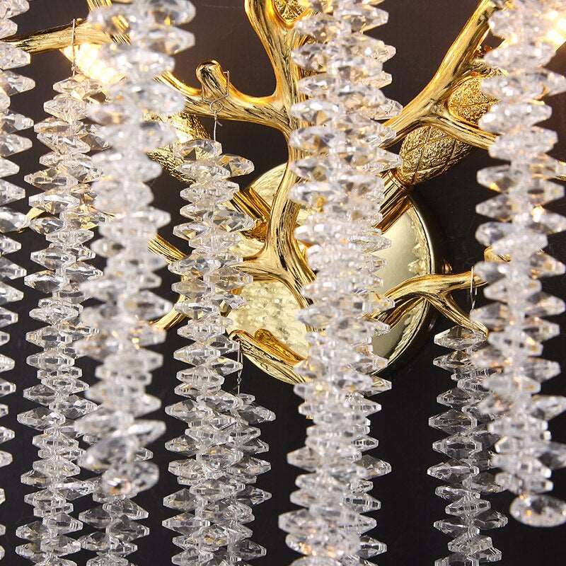 Albero Crystal Tassel Sconce - fovolighting