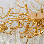 Albero Frost Glass Dining Chandelier - fovolighting