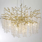 Albero Frost Glass Modern Chandelier - fovolighting