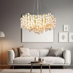 Albero Frost Glass Modern Chandelier - fovolighting