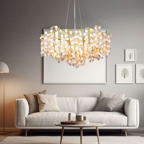 Albero Frost Glass Modern Chandelier - fovolighting