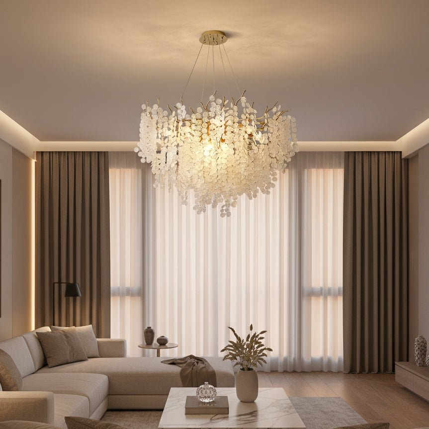 Albero Frost Glass Modern Chandelier - fovolighting