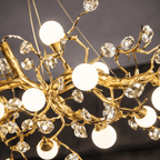 Albero Sculptural Gold Branch Chandelier - fovolighting
