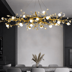 Albero Sculptural Gold Branch Chandelier - fovolighting