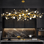 Albero Sculptural Gold Branch Chandelier - fovolighting
