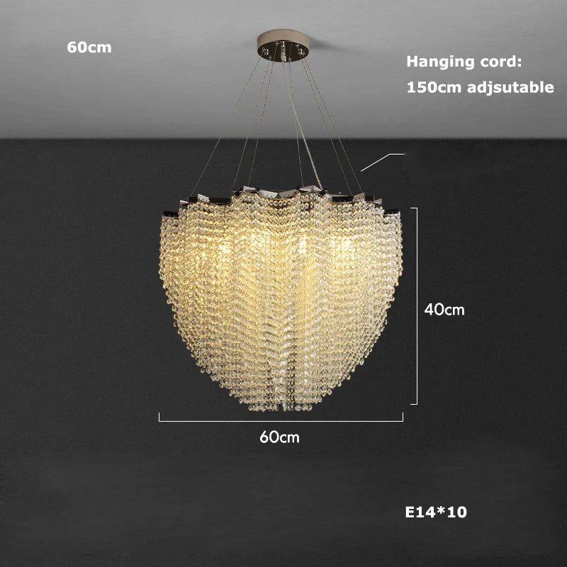Alleri Crystal Chandelier - fovolighting