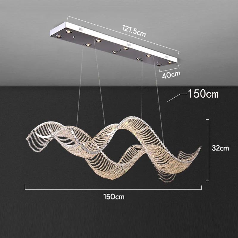 Alleri Crystal Chandelier - fovolighting