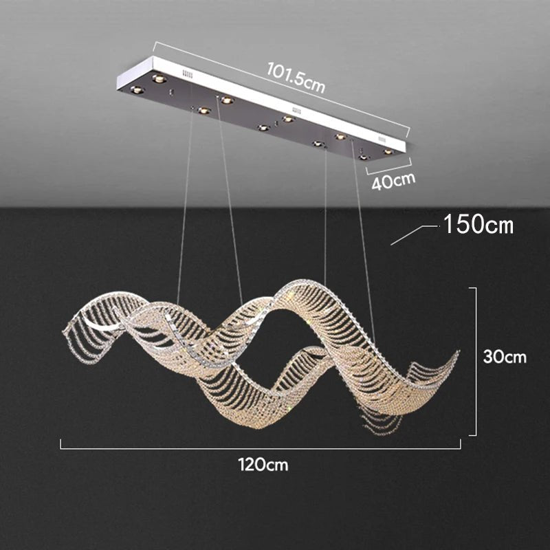 Alleri Crystal Chandelier - fovolighting