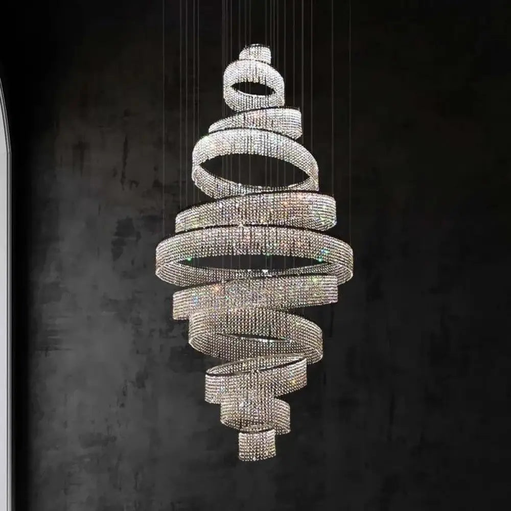 Alleri Crystal Foyer Chandelier - fovolighting