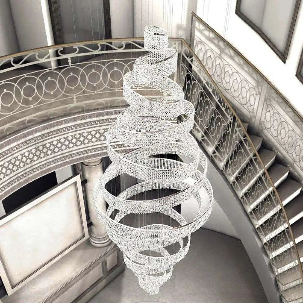 Alleri Crystal Foyer Chandelier - fovolighting