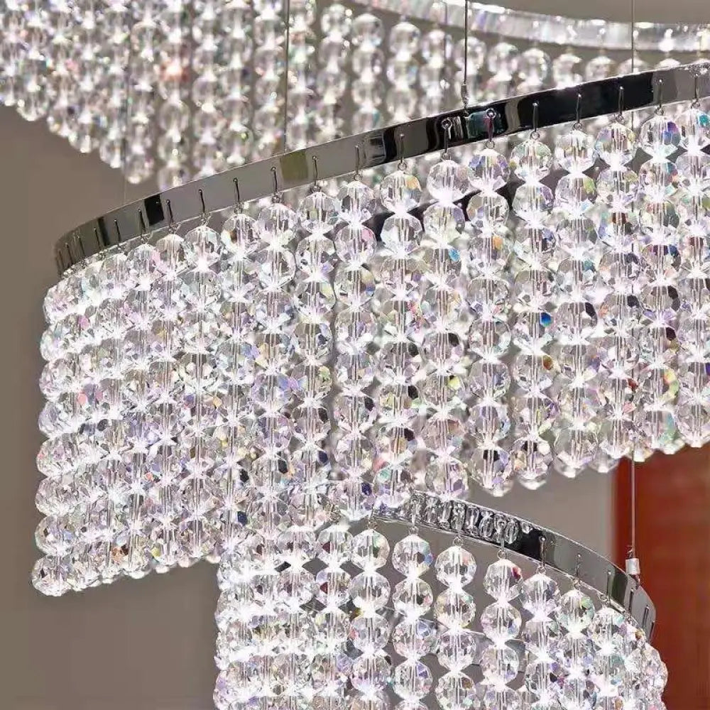 Alleri Crystal Foyer Chandelier - fovolighting