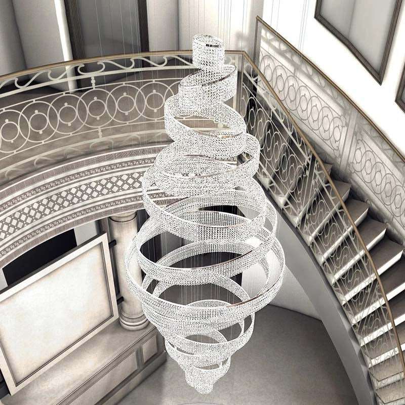 Alleri Crystal Foyer Chandelier - fovolighting