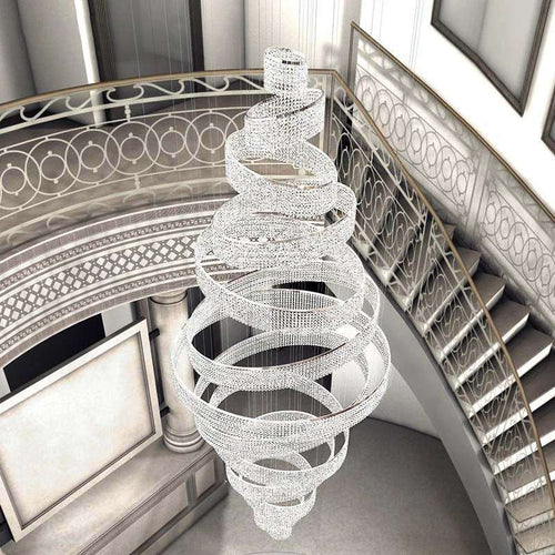 Alleri Crystal Foyer Chandelier - fovolighting