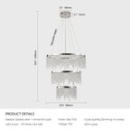 Alleri Crystal Foyer Chandelier - fovolighting