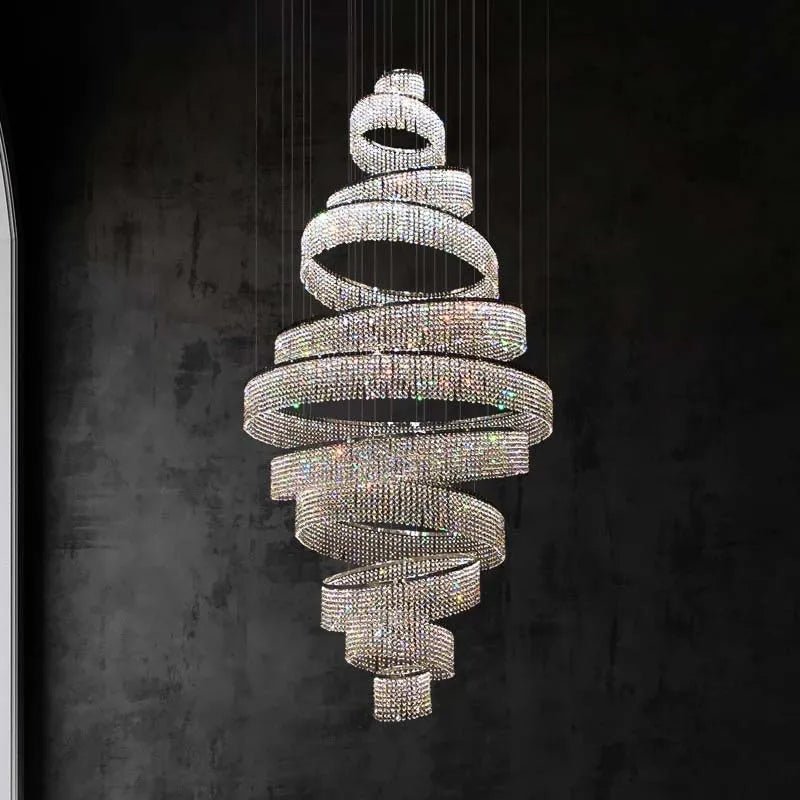 Alleri Crystal Foyer Chandelier - fovolighting