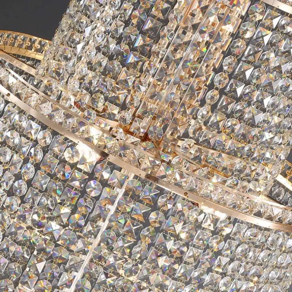 Alleri Crystal Staircase Chandelier - fovolighting