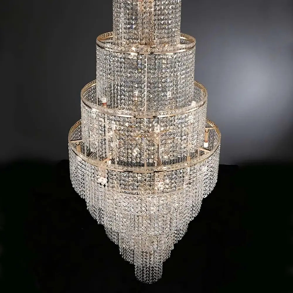 Alleri Crystal Staircase Chandelier - fovolighting