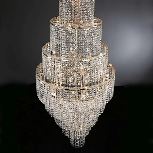 Alleri Crystal Staircase Chandelier - fovolighting