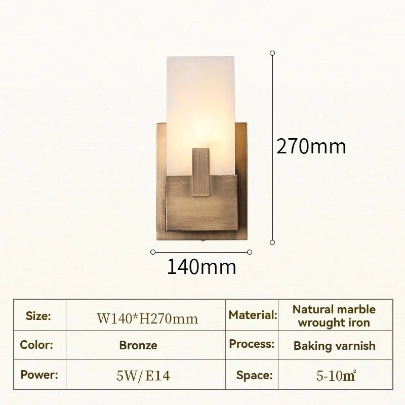 Altara Marble Wall Sconce - fovolighting
