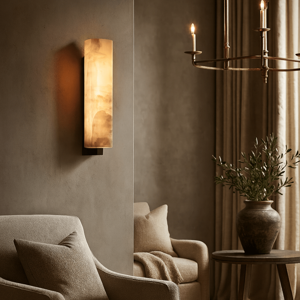 Alton Natural Marble Wall Sconce - fovolighting