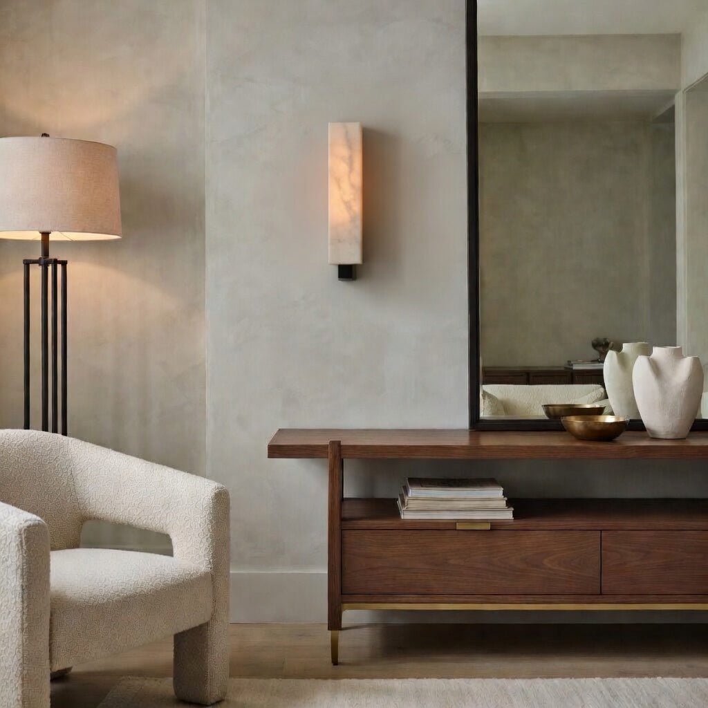 Alton Natural Marble Wall Sconce - fovolighting