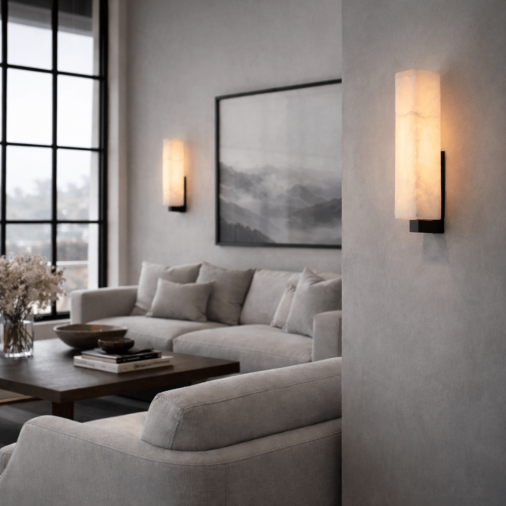 Alton Natural Marble Wall Sconce - fovolighting