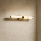 Altura 27" Marble & Copper Wall Sconce - fovolighting