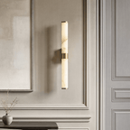 Altura 27" Marble & Copper Wall Sconce - fovolighting