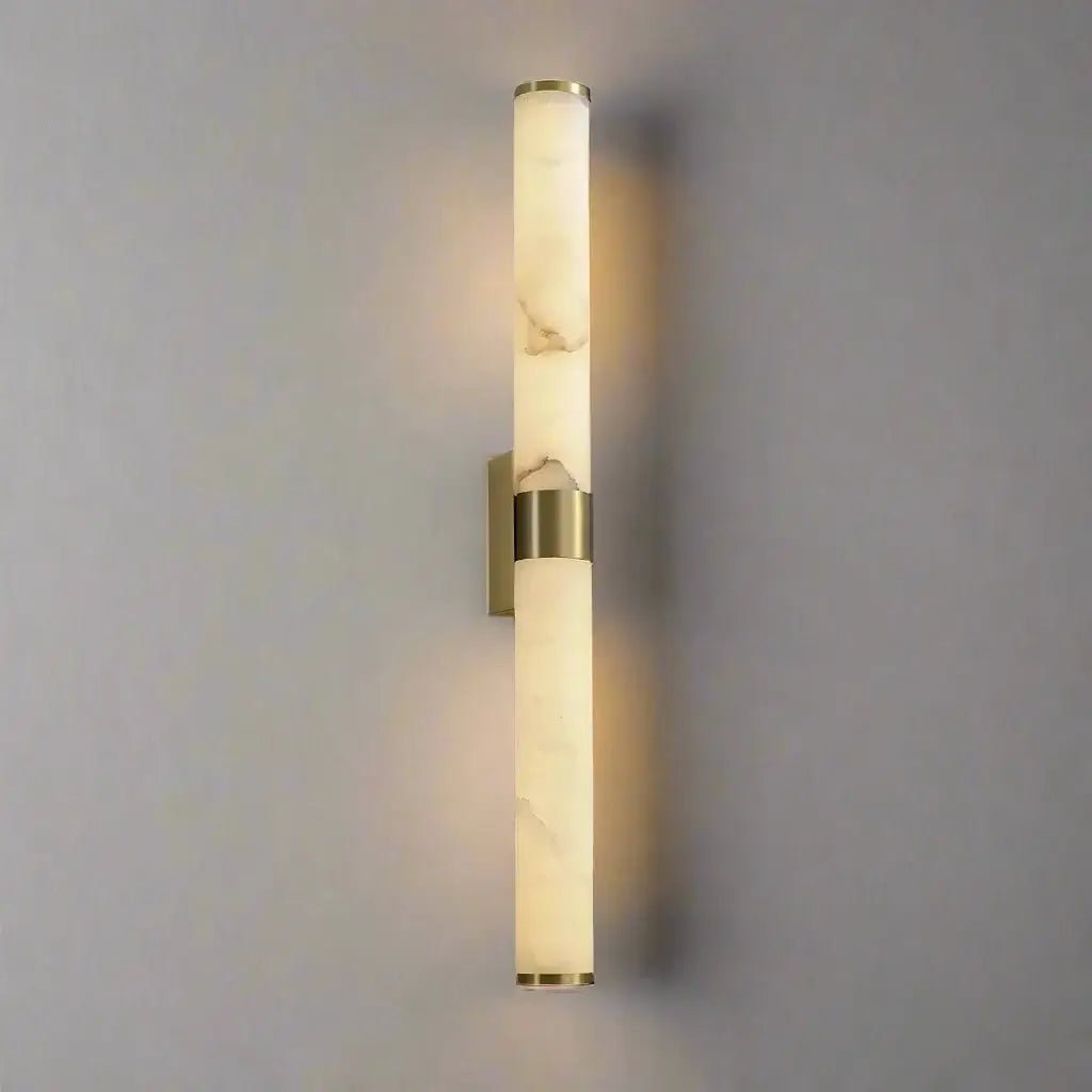 Altura 27" Marble & Copper Wall Sconce - fovolighting