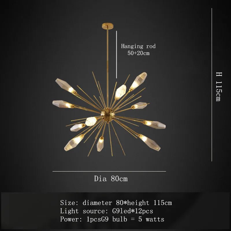 Amalfi Modern Sputnik Chandelier - fovolighting