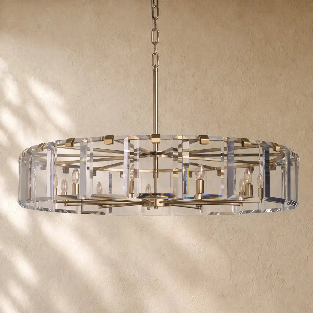 Amayya Round Chandelier - Brass / 48’’