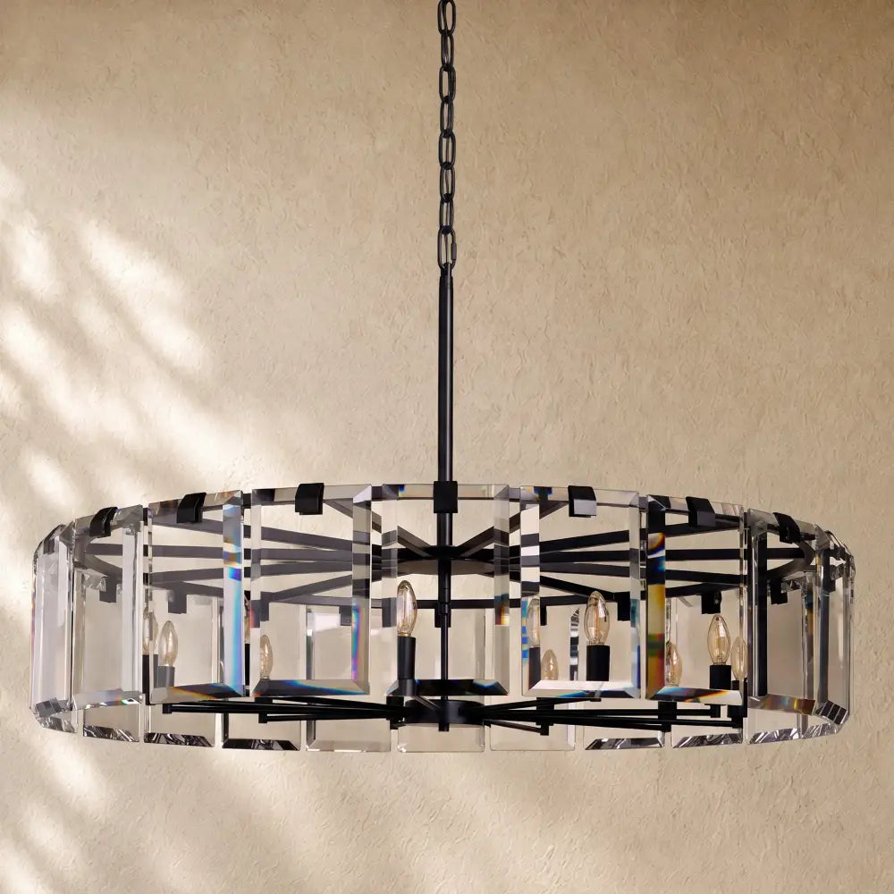 Amayya Round Chandelier - Bronze / 48’’