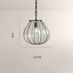 Amira Seeded Glass Gourd Pendant - fovolighting