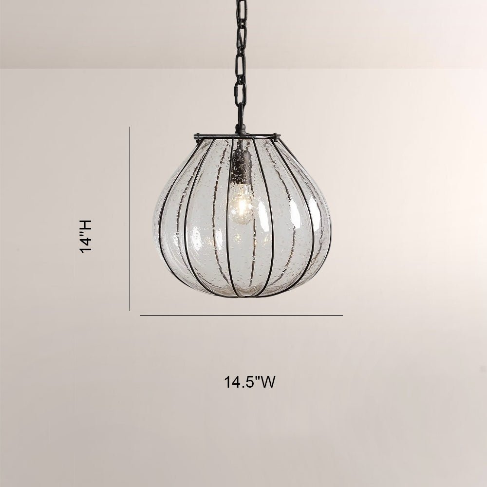 Amira Seeded Glass Gourd Pendant - fovolighting
