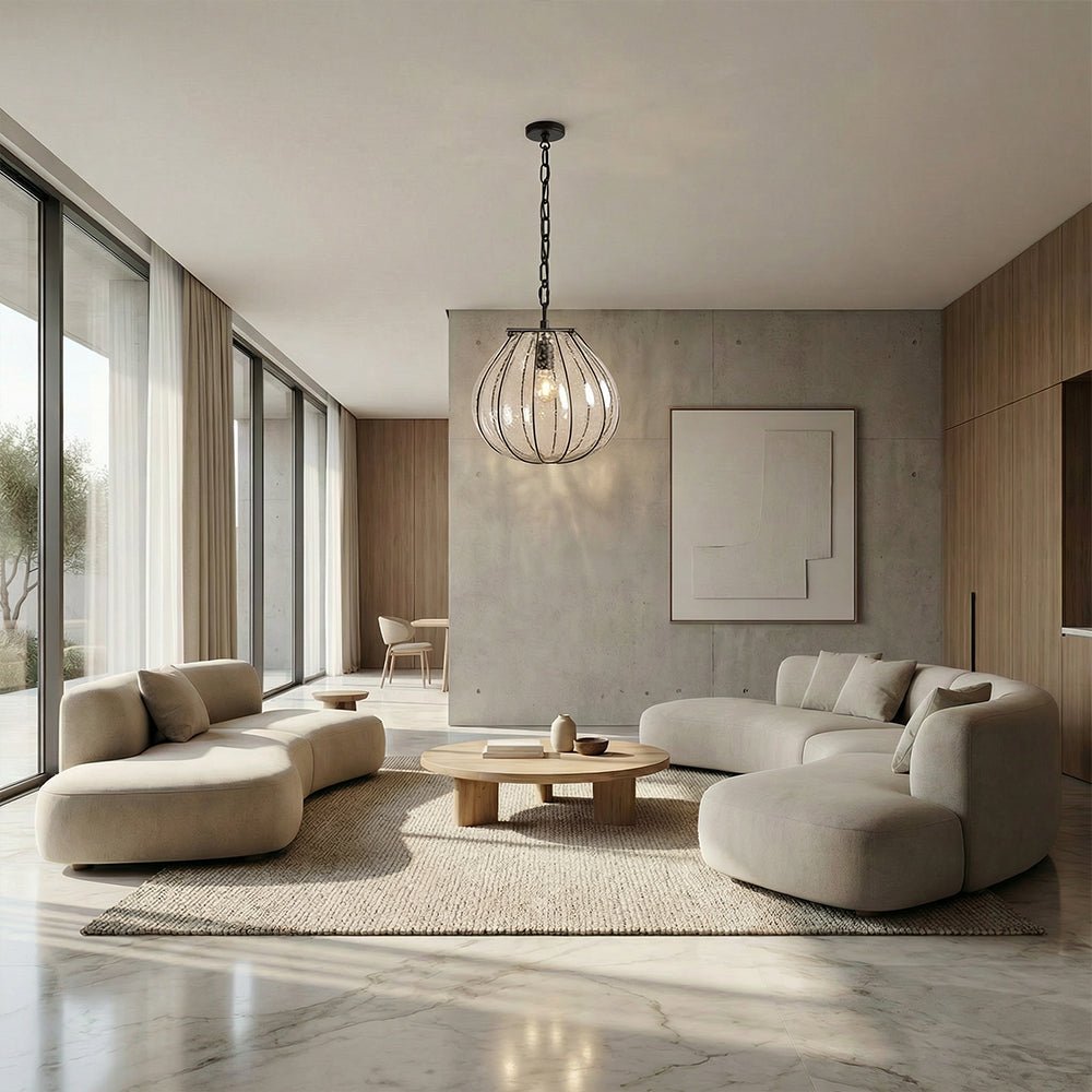 Amira Seeded Glass Gourd Pendant - fovolighting