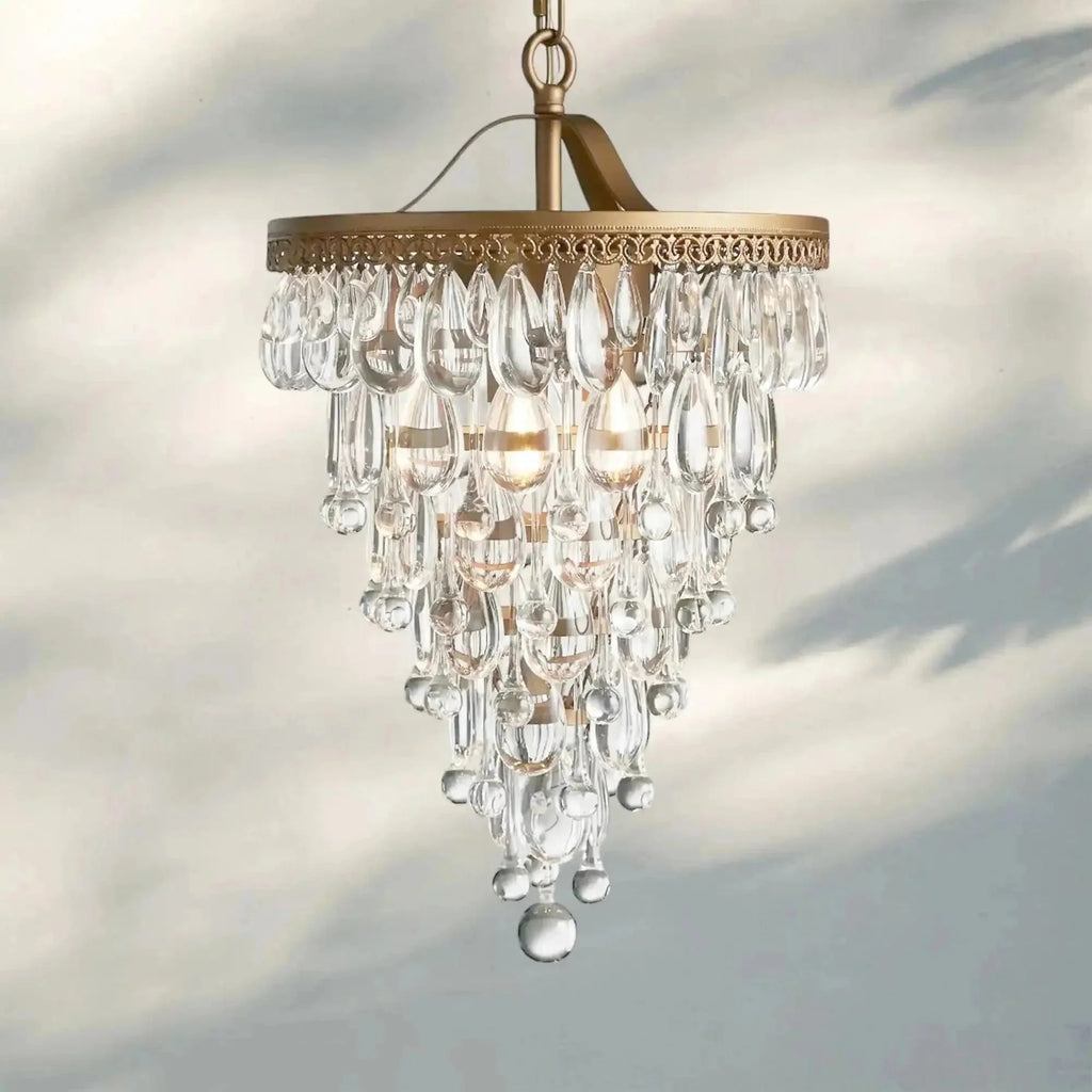 Anabelle Round Chandelier 17''23''H - fovolighting