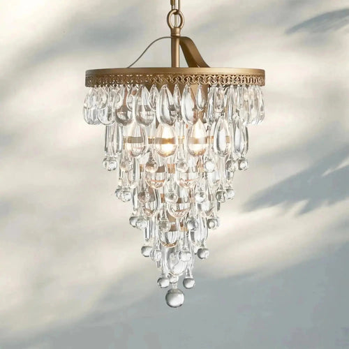 Anabelle Round Chandelier 17''23''H - fovolighting