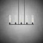 Andreas Glass Linear Chandelier Lighting - fovolighting