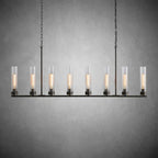 Andreas Glass Linear Chandelier Lighting - fovolighting