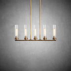 Andreas Glass Linear Chandelier Lighting - fovolighting