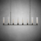 Andreas Glass Linear Chandelier Lighting - fovolighting