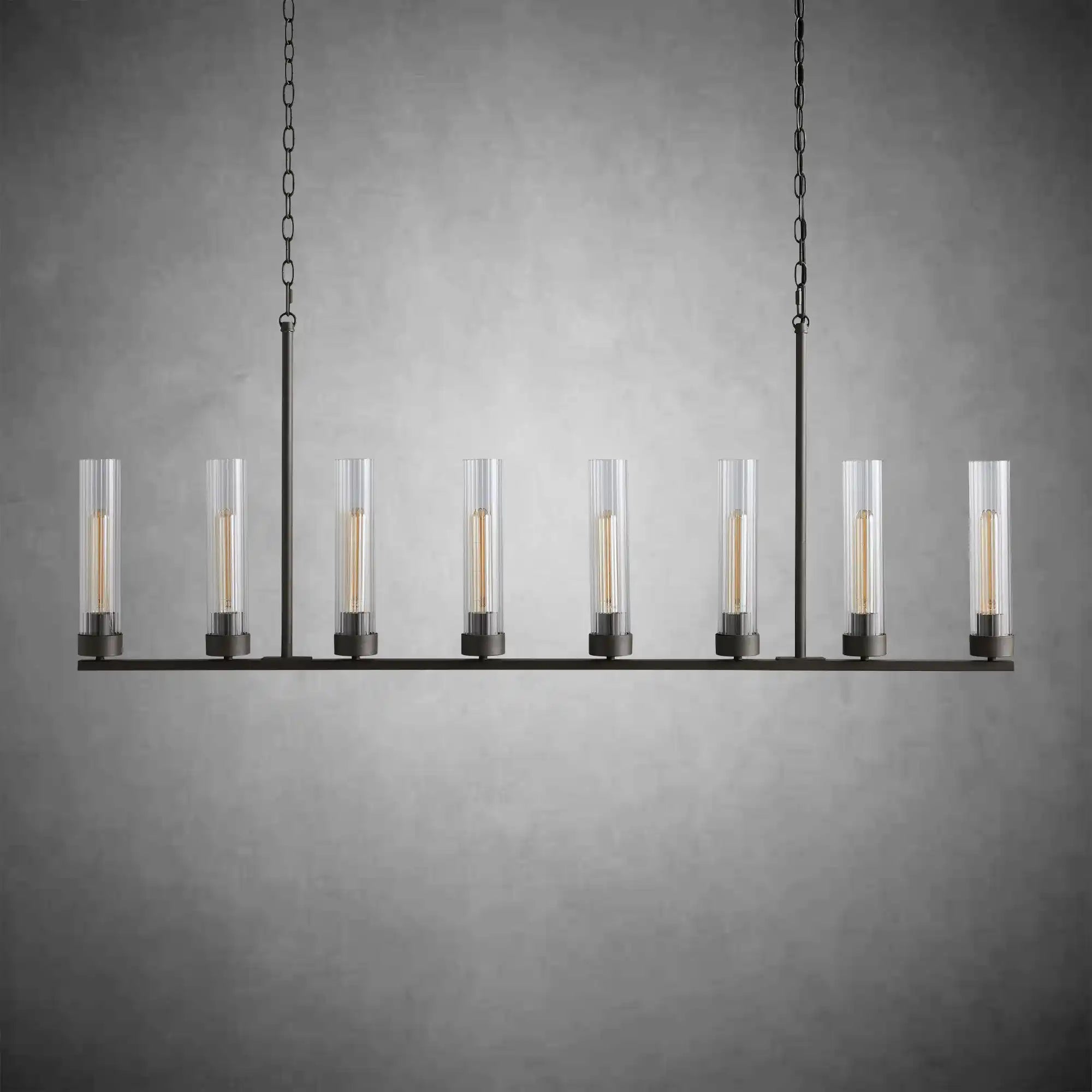 Andreas Glass Linear Chandelier Lighting - fovolighting