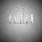 Andreas Glass Linear Chandelier Lighting - fovolighting