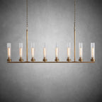 Andreas Glass Linear Chandelier Lighting - fovolighting