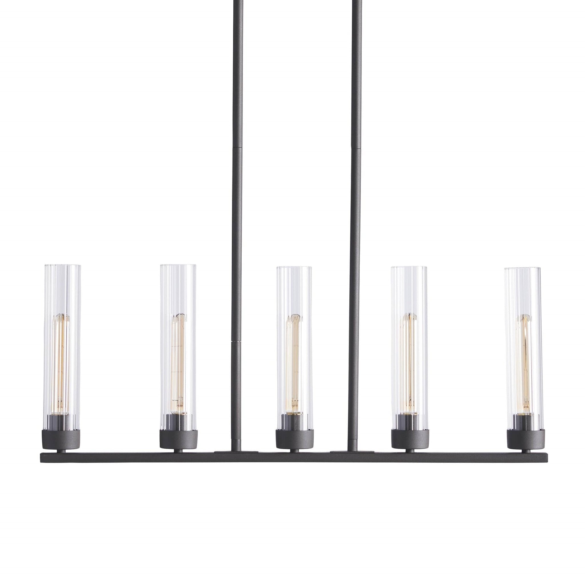 Andreas Glass Linear Chandelier Lighting - fovolighting