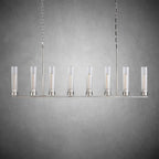 Andreas Glass Linear Chandelier Lighting - fovolighting