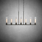 Andreas Glass Linear Chandelier Lighting - fovolighting