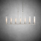 Andreas Glass Linear Chandelier Lighting - fovolighting