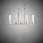 Andreas Glass Linear Chandelier Lighting - fovolighting