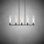 Andreas Glass Linear Chandelier Lighting - fovolighting